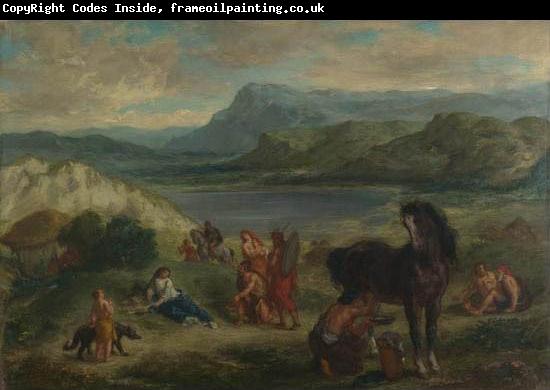 Eugene Delacroix Ovid among the Scythians